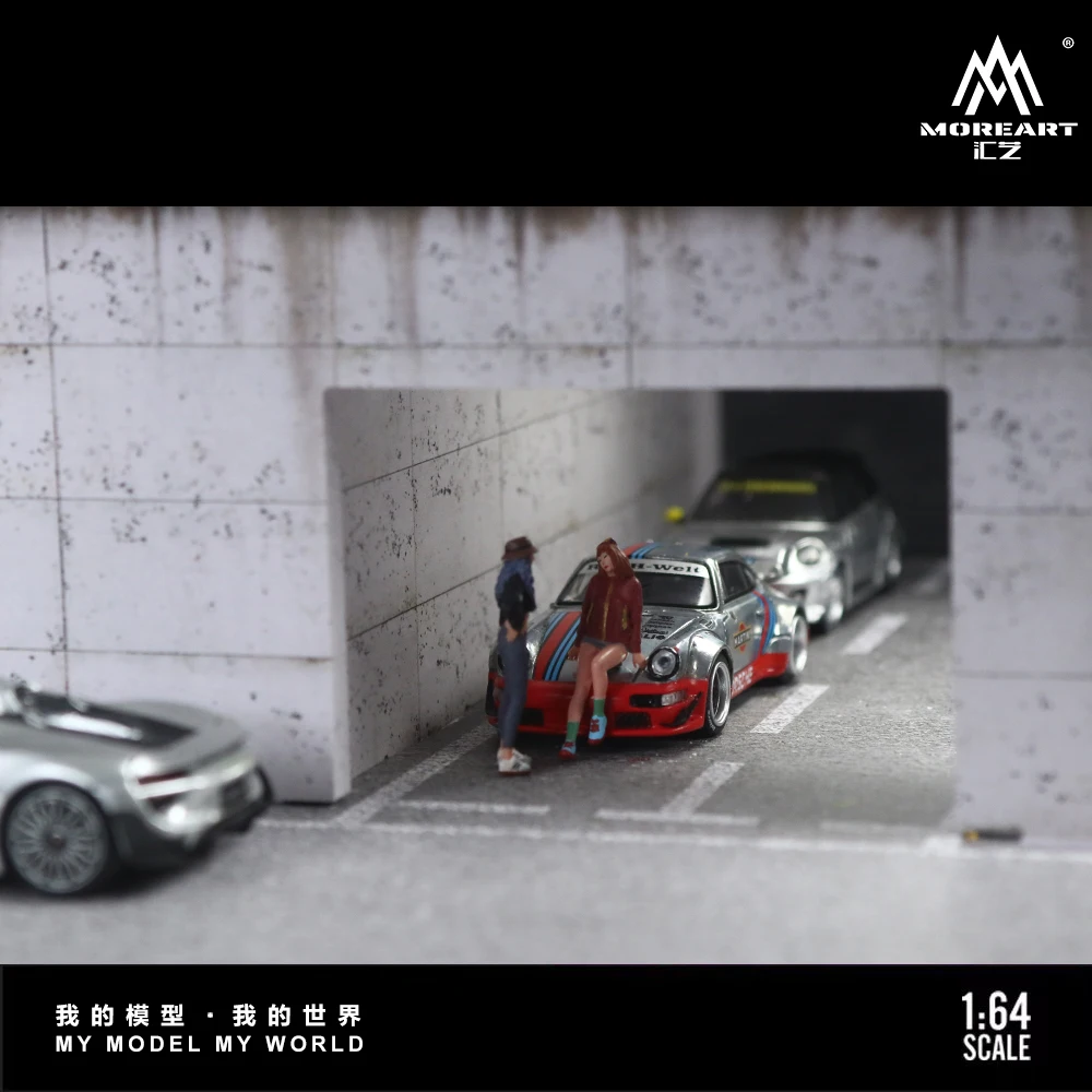 1:64 Miniature Sunroom Scene Model with Cars 5 1:64 Miniature Sunroom Scene Model with Cars - Image 5