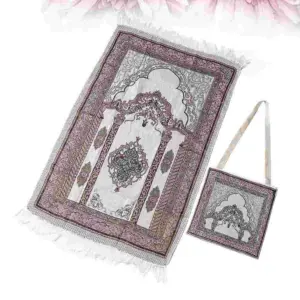 Traditional Prayer Rug with Floral Design 9 Sd04dfe754707409aa5d2942b3123afb7w