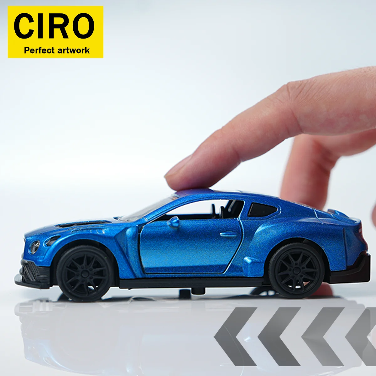 Blue 1:43 Scale Diecast Sports Car Model 2 Blue 1:43 Scale Diecast Sports Car Model - Image 2