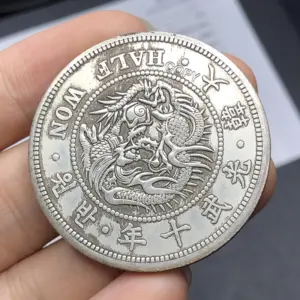 Antique Copper Coin with Chinese Dragon Design 7 Sd06375627f984043948e13102341d7efY