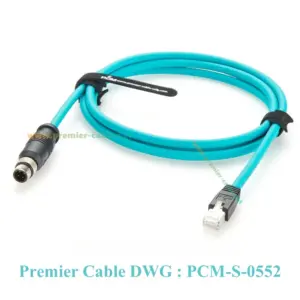 Profinet M12 Ethernet Cable 2/5m 10Gbps 9 Sd065a3c594d146128827fe39172d6841s