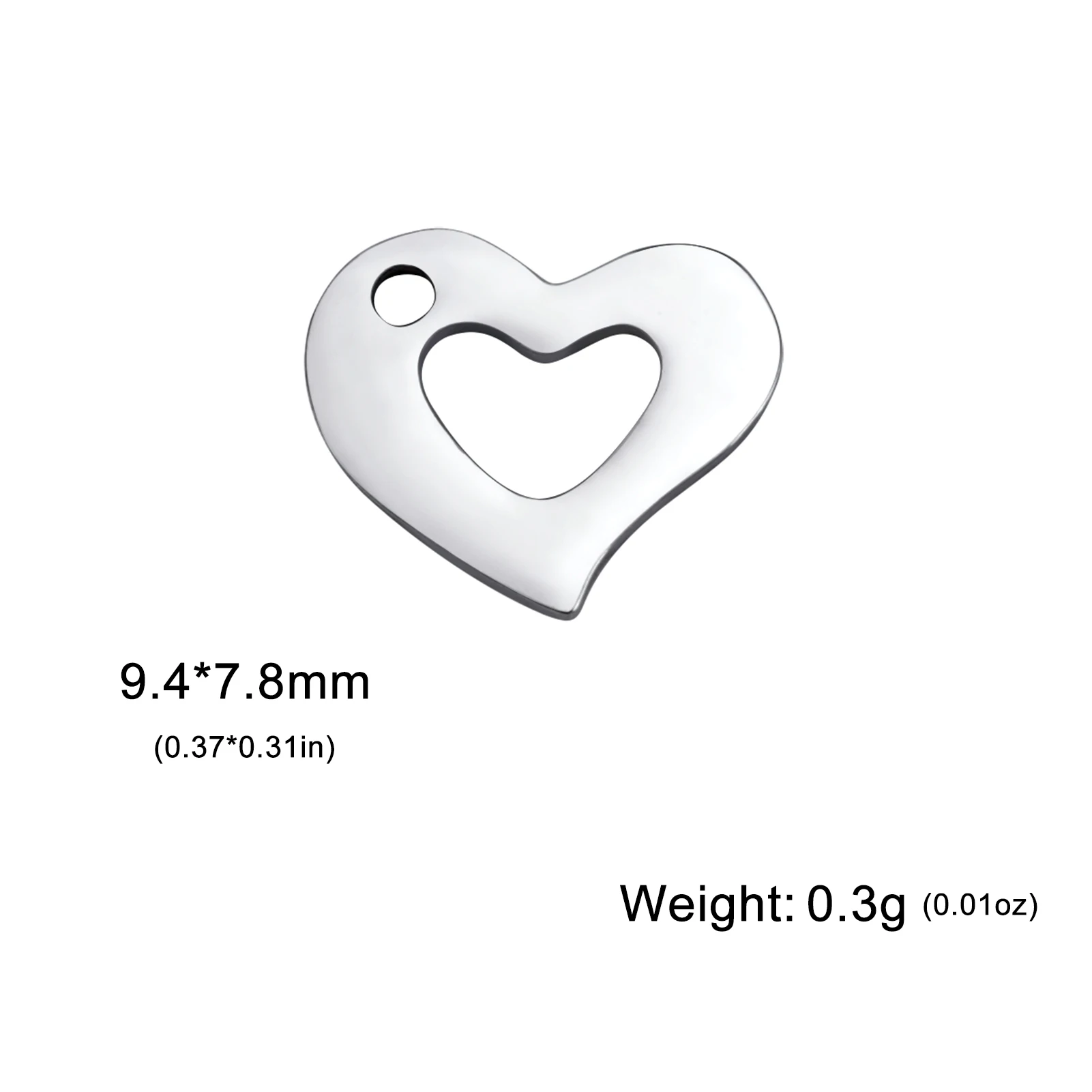 Set of 5 Stainless Steel Jewelry Charms 9 Set of 5 Stainless Steel Jewelry Charms - Image 9