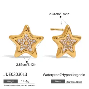 Stainless Steel Star Earrings Set 14 Sd083f1988a764359af633b8573a908f0p