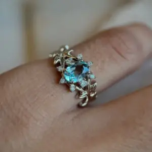 Blue Zircon Cocktail Ring for Women 6 Sd09fa0023a064126ad15abfe7d29eae6o