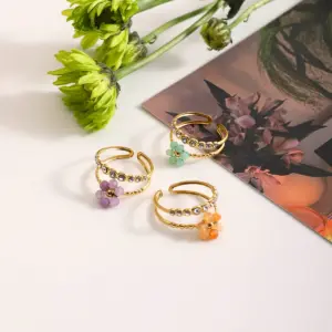 Stainless Steel Multi-Layer Gold Women's Ring 10 Sd0a2c1a3c5ad40918b0f4bd6244371aeC