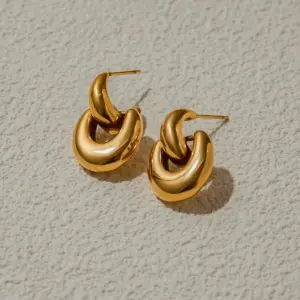 Elegant Gold Stainless Steel Hoop Earrings 10 Sd0b1cff7909d4e06b27ec0ce802c1603O