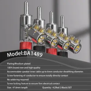 45-Degree Rhodium Banana Plugs - Set of 4 11 Sd0bcf13ce6b44571b16a6a52e177d68bS