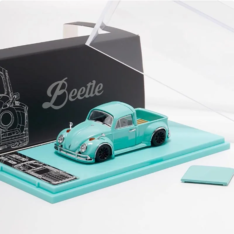 Vibrant Blue and Orange Diecast Pickup Model 5 Vibrant Blue and Orange Diecast Pickup Model - Image 5