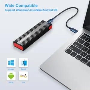 M.2 NVMe SSD Enclosure Aluminum 10Gbps 12 Sd0ccfee9d82d4adcb8c13d4eea719732k