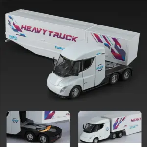 Black Semi-Trailer Truck Model 1:32 Scale 12 Sd0d86e52355545c782a31c68b37966a09