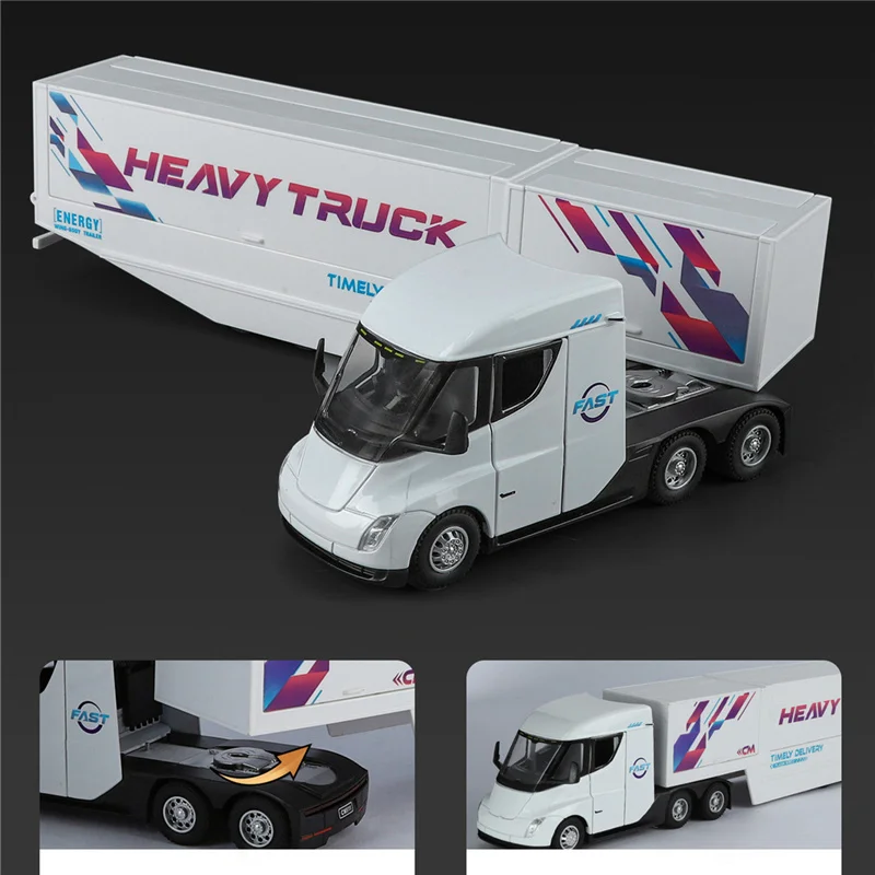 Black Semi-Trailer Truck Model 1:32 Scale 5 Black Semi-Trailer Truck Model 1:32 Scale - Image 5