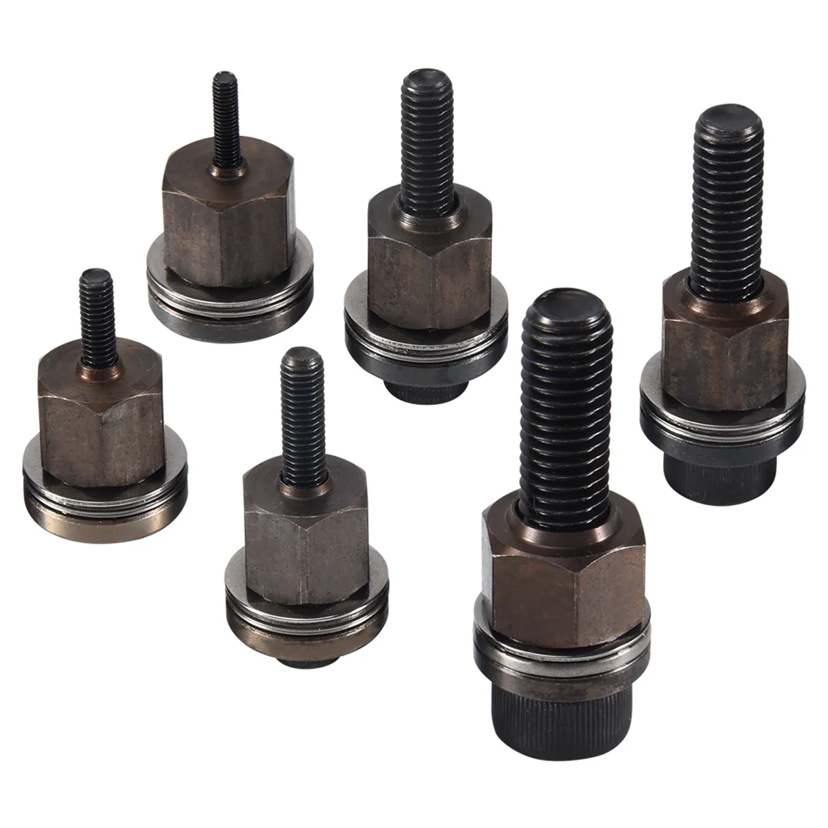 Six-Piece Metal Rivet Nut Set for DIY Projects 2 Six-Piece Metal Rivet Nut Set for DIY Projects - Image 2