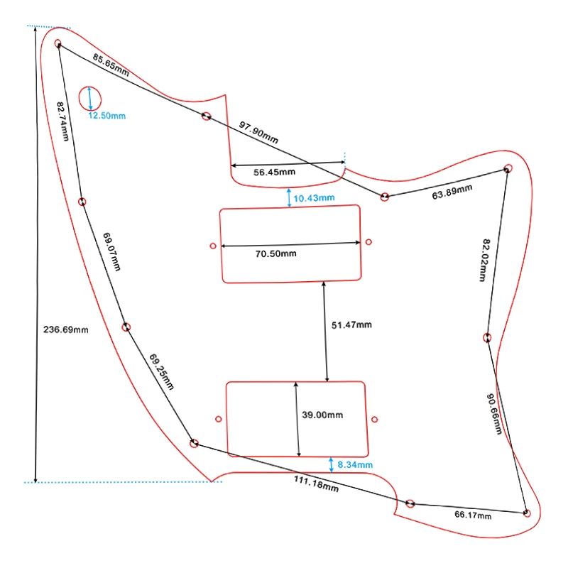 Fender Toronado Custom Pickguard in Multiple Finishes 6 Fender Toronado Custom Pickguard in Multiple Finishes - Image 6