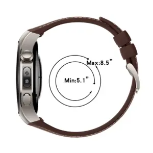 Leather Silicone Strap for Huawei Watch 5 (42mm & 46mm) 12 Sd1255e927801486298a582250eb4f003W
