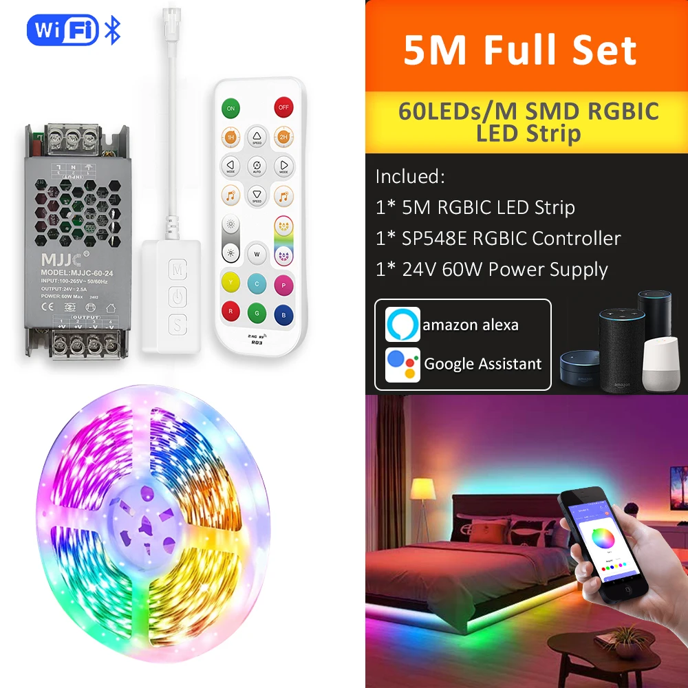 RGBIC LED Strip Light 24V 5M-20M 7 RGBIC LED Strip Light 24V 5M-20M - Image 7