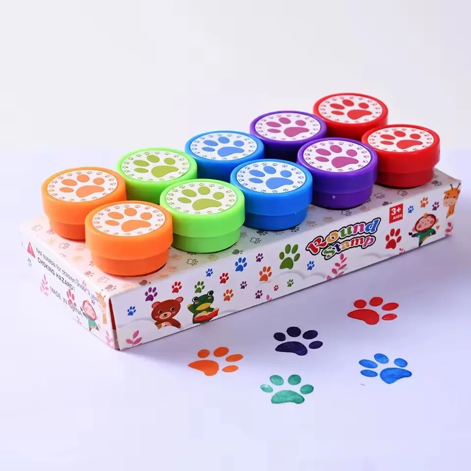 Colorful Kids Self-Ink Stamp Set with Cartoon Themes 8 Colorful Kids Self-Ink Stamp Set with Cartoon Themes - Image 8