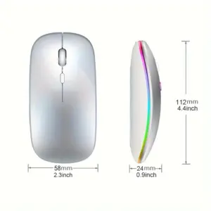 Black RGB Wireless Mouse with Dual Connectivity 12 Sd16bd4c11df048769ed0f6ab9d571cafV