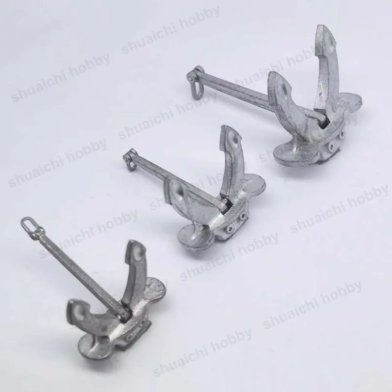 Realistic Zinc Alloy RC Boat Anchor Set 4 Realistic Zinc Alloy RC Boat Anchor Set - Image 4