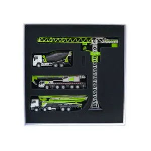 Construction Alloy Model Set with Crane Vehicles
