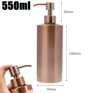 Rose Gold Stainless Steel Pump Dispenser Set 10 Sd1a32ea477dc4f1ea78b1e7b6c376b8ft