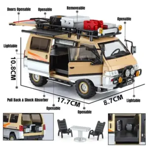 1:24 Mitsubishi Delica Camping Van Diecast Model 9 Sd1a9407c5c3847d5873425c3d345c984y