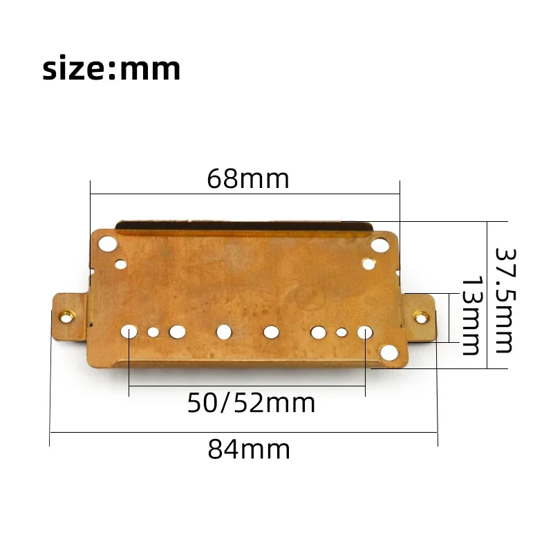 Brass Pickup Baseplates Set for 6-String Guitars 2 Brass Pickup Baseplates Set for 6-String Guitars - Image 2