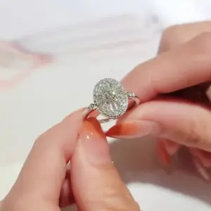 925 Sterling Silver Oval Zircon Wedding Ring 12 Sd1ae67ed04c84f41ae5dabf0c86b587ey