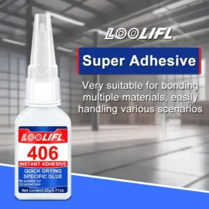 LOOLIFL 406 Super Adhesive 25ml Cyanoacrylate 12 Sd1c4e33b91894132a7ef06611ffa288am