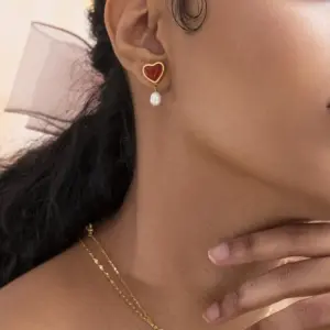 Romantic Heart Jewelry Set with Red Onyx 13 Sd200b292ab0143a097a843fdd8481f4aJ