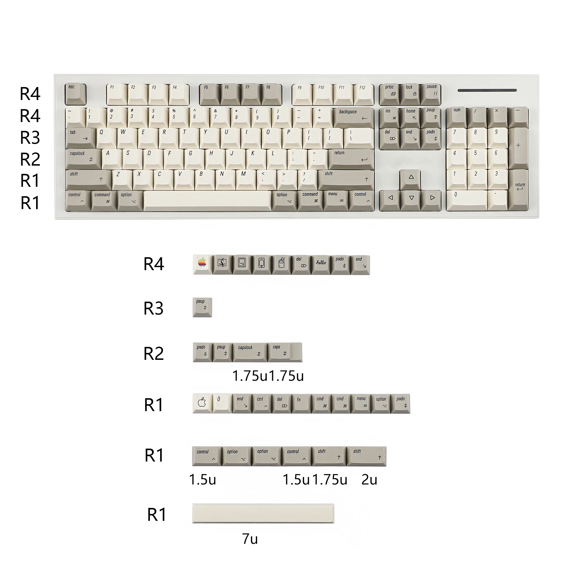 YMDK Cherry Profile PBT Keycap Set 135 pcs 8 YMDK Cherry Profile PBT Keycap Set 135 pcs - Image 8
