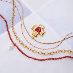 Women's Ocean-Inspired Stainless Steel Layered Necklace 13 Sd24c2b57c1fa4c5babd65eafc464a308h