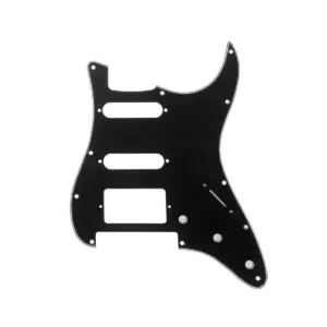Black Fender Stratocaster Pickguard for Floyd Rose