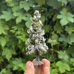 Miniature Snow-Covered Wire Cedar Tree Set 10 Sd25691fadd9f4e77b3e23081839283d6E