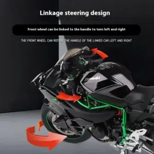 Kawasaki H2R 1:6 Diecast Motorcycle Model 14 Sd26beb03835e42b7929ded7724298a44T