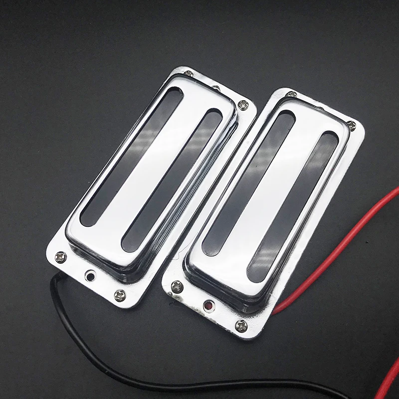 Silver Double Coil Pickup for Electric Guitar 3 Silver Double Coil Pickup for Electric Guitar - Image 3