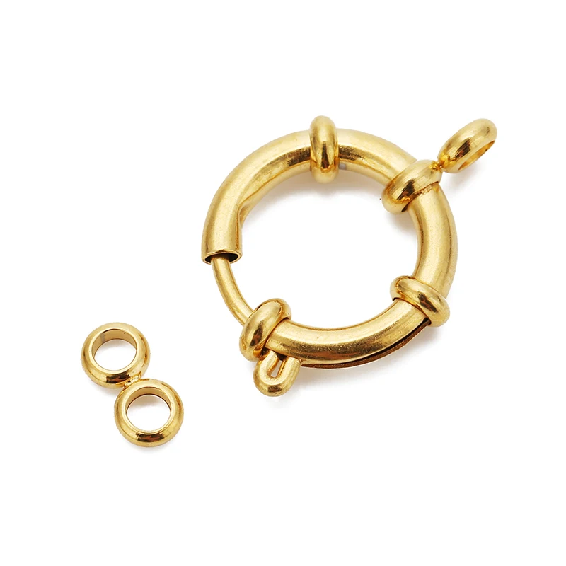 Gold Stainless Steel Spring Clasps for Jewelry 5 Gold Stainless Steel Spring Clasps for Jewelry - Image 5