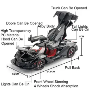 1:24 Apollo IE EVO Diecast Sports Car Model 11 Sd2874f0eb6af43ddab36b77ccf5c5116s