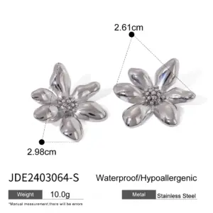 Stainless Steel Floral Earrings JDE2403064 16 Sd29010b1a341421cb46e133ebbcd7ef5C