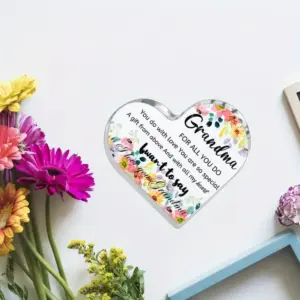 Heart-Shaped Acrylic Plaque for Grandma 10 Sd2af25fec37c441db42bd4a3413738e6R