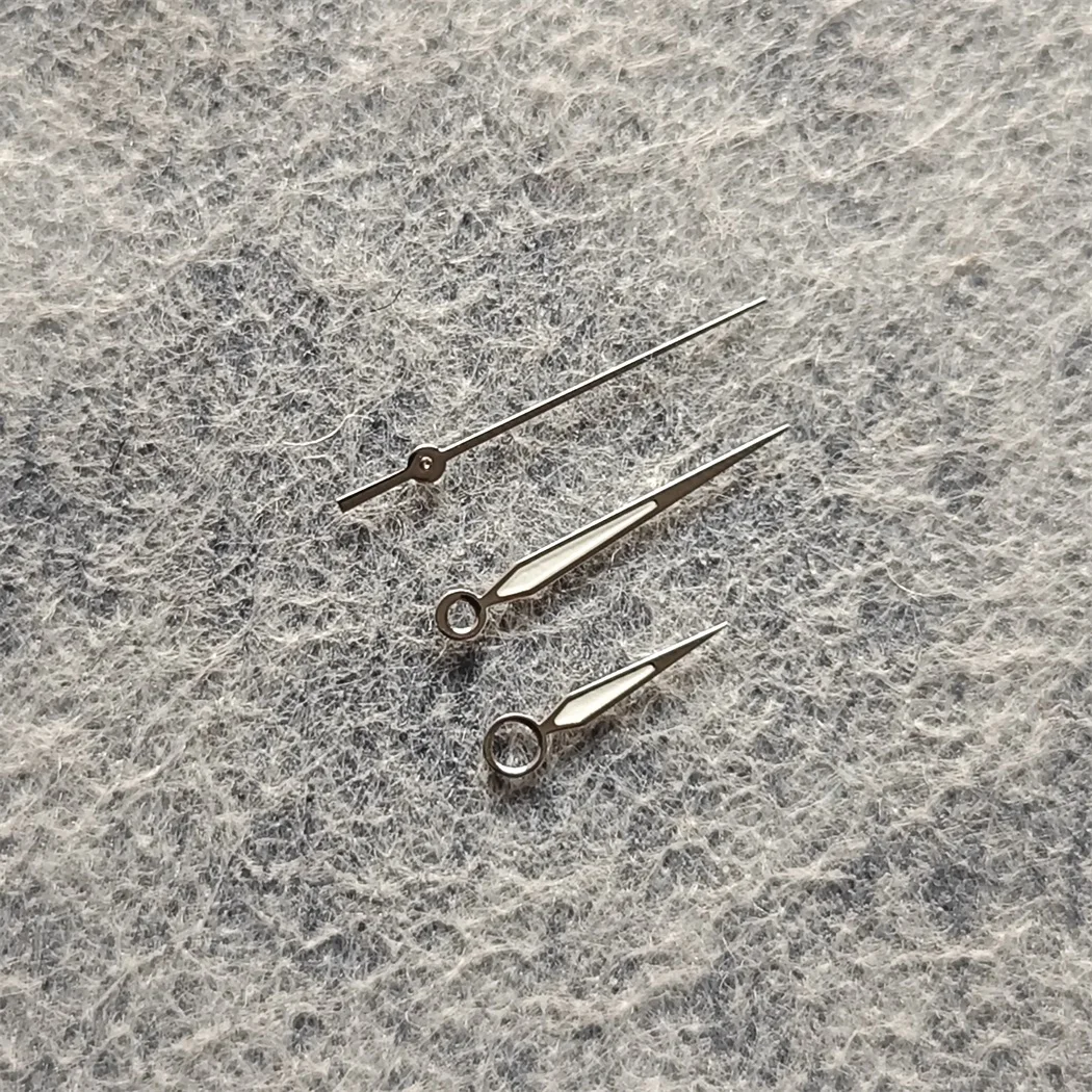 Luminous Silver Watch Hands Set for NH35/NH36 6 Luminous Silver Watch Hands Set for NH35/NH36 - Image 6