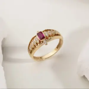 Gold-Tone Geometric Fashion Ring for Women 8 Sd2fae31f3885497cb8fdf9ad0985f914o