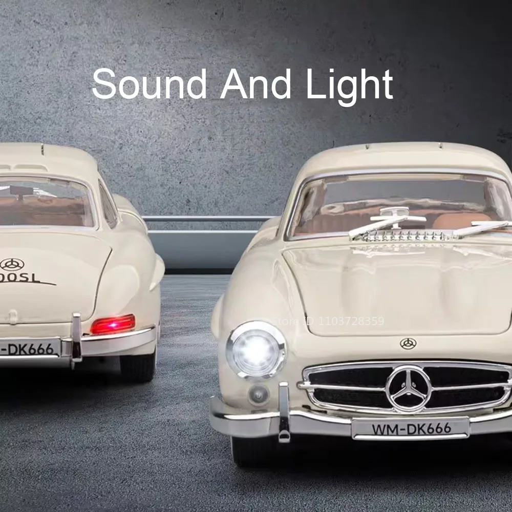 Vintage Mercedes-Benz 300SL Miniature Model with Light 4 Vintage Mercedes-Benz 300SL Miniature Model with Light - Image 4