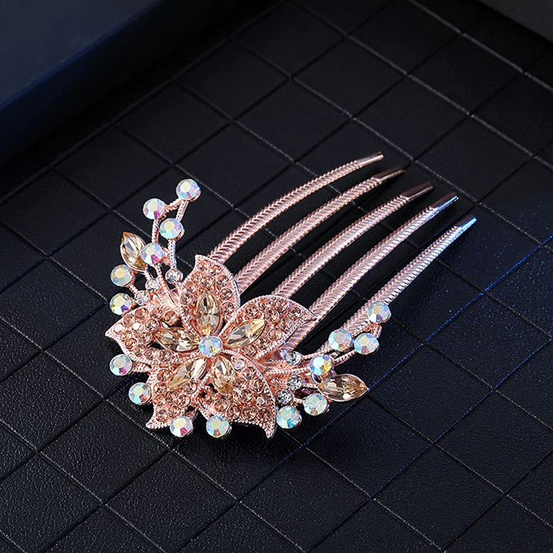 Vintage Crystal Flower Hair Clip for Women 10 Vintage Crystal Flower Hair Clip for Women - Image 10