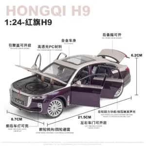 1:24 HONG QI H9 Luxury Sedan Model 11 Sd36945d2df13456fa567245775a48040r