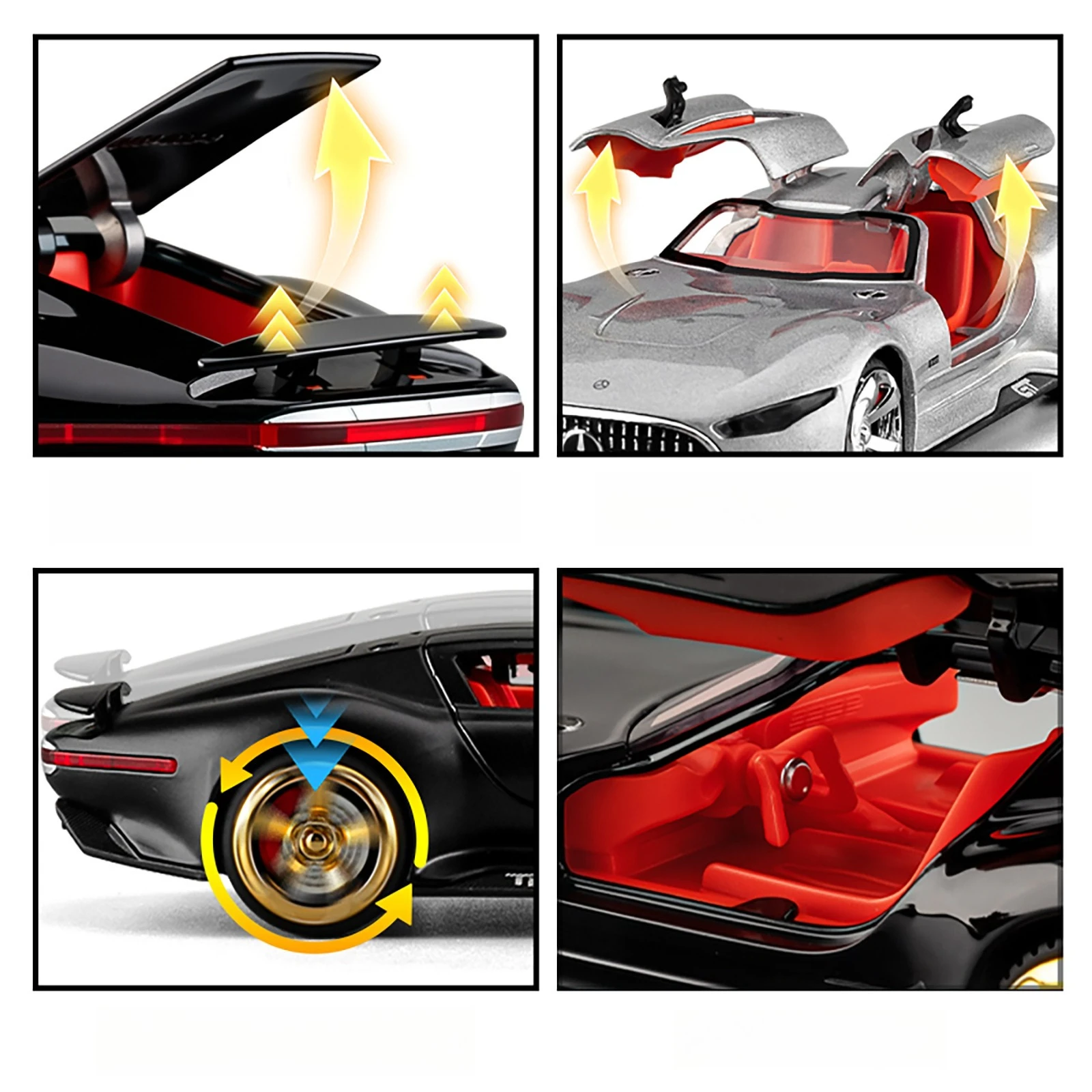 Mercedes-Benz GT AMG 1:32 Diecast Model Car 4 Mercedes-Benz GT AMG 1:32 Diecast Model Car - Image 4