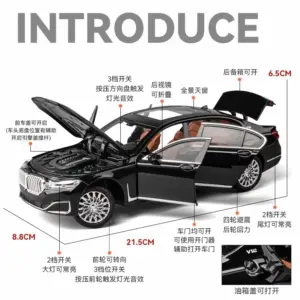 BMW 760Li 1:24 Diecast Model Collector's Replica 12 Sd3728d13ca7f406fa070fd269d0fbd725