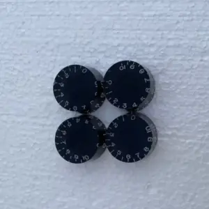 Black Electric Guitar Speed Knobs Set of Four 7 Sd3822bc6114641cba033a5b5937071dbu