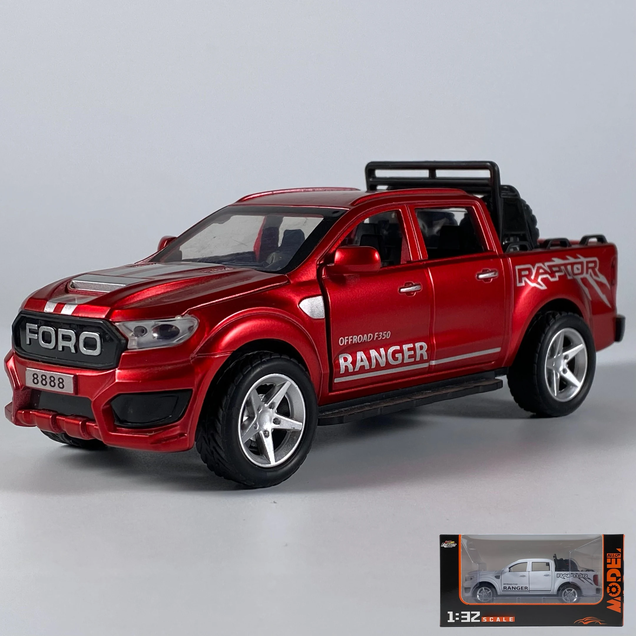 1:32 Diecast Police Ford Raptor F350 Model 8 1:32 Diecast Police Ford Raptor F350 Model - Image 8