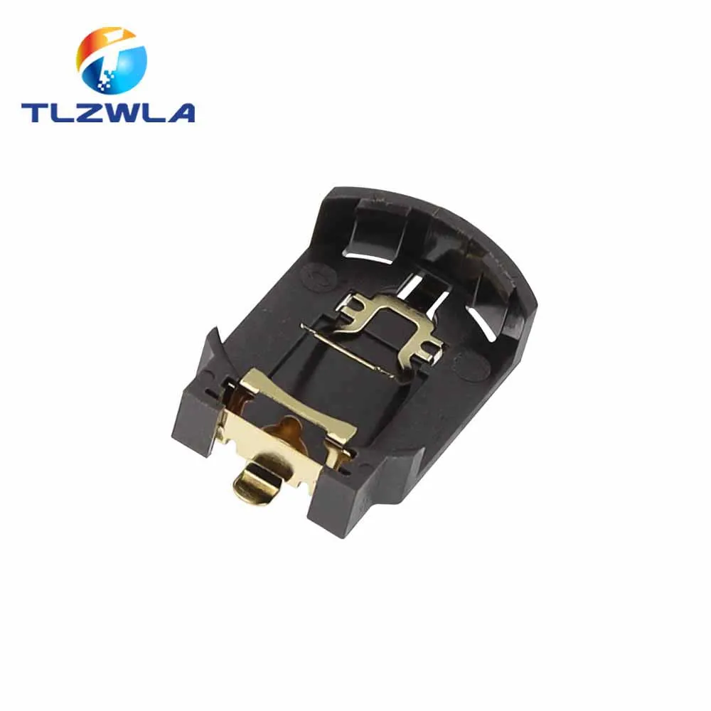 Black Plastic CR2032 Battery Holder Set of 10 5 Black Plastic CR2032 Battery Holder Set of 10 - Image 5