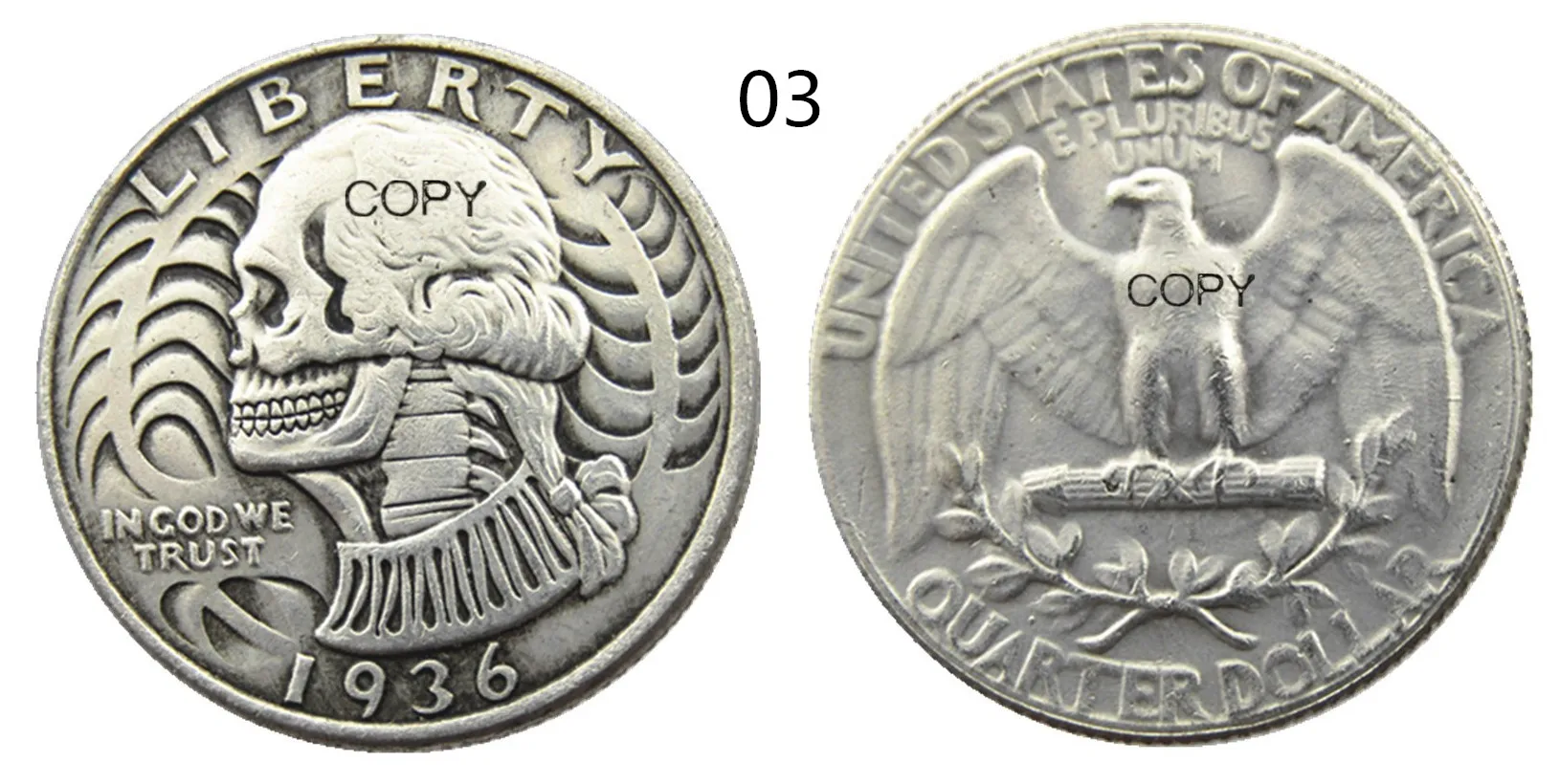 Vintage-Inspired Zombie Skeleton Coin 5 Vintage-Inspired Zombie Skeleton Coin - Image 5